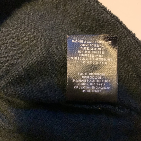 Anthropologie Leifnotes Black Short Sleeved Peplum Sweater - Women’s Size Small - Picture 9 of 9